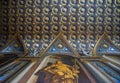 Trompe lÃ¢â¬â¢oeil Painted wall and ceiling, Saint and putti - Cherubs.